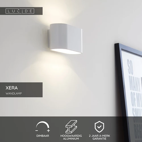 Lucide XERA - Wandlamp - 1xG9 - Wit - USP
